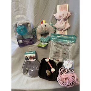 NEW Every Baby Girl Need Bundle 5 items!  Smoke-Free Home Hello Kitty/Elephants